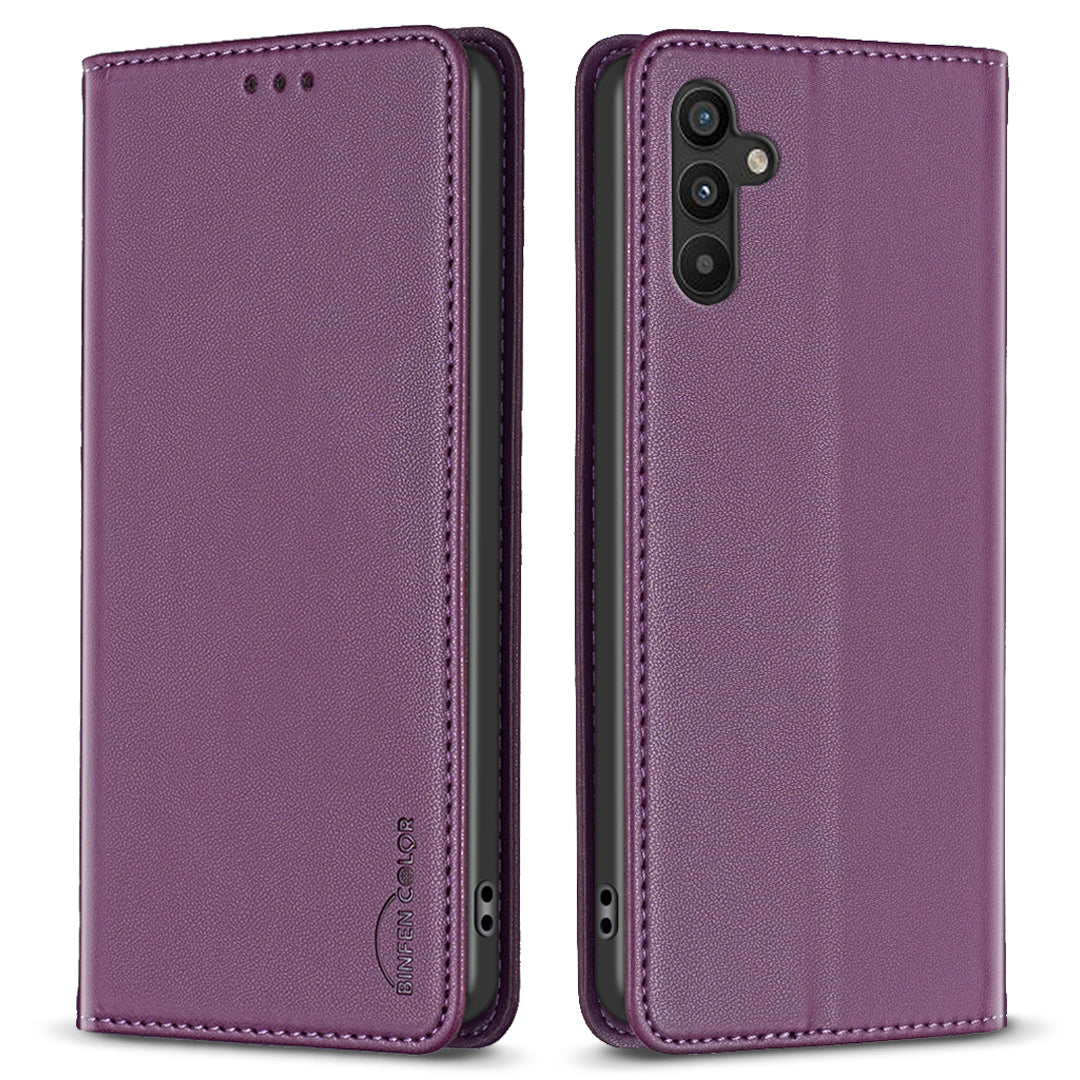 BINFEN COLOR BF18 For Samsung Galaxy A34 5G PU Leather Folio Cover Flip Stand Card Slot Phone Case BINFEN COLOR BF18 For Samsung Galaxy A34 5G PU Leather Folio Cover Flip Stand Card Slot Phone Case